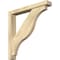 Ekena Millwork Funston Block Rough Sawn Bracket w/ Offset Brace, Douglas Fir, 4"W x 26"D x 26"H BKT0402X26X26FST05RDF - alternate 1